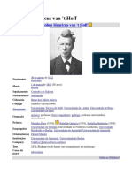 Jacobus Henricus van 't Hoff - Primeiro vencedor do Nobel de Química