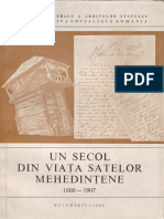 Un Secol Din Viata Satelor Mehedintene 1800 1907 Vol I 1982