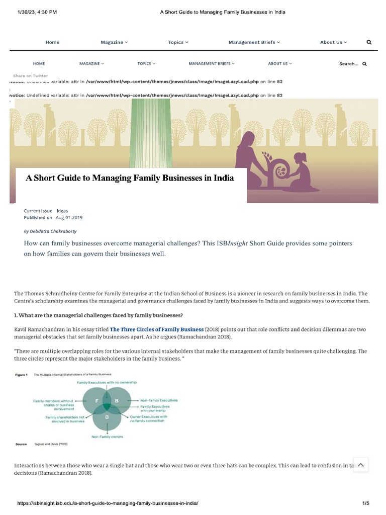 Indian Family Business Management | PDF
