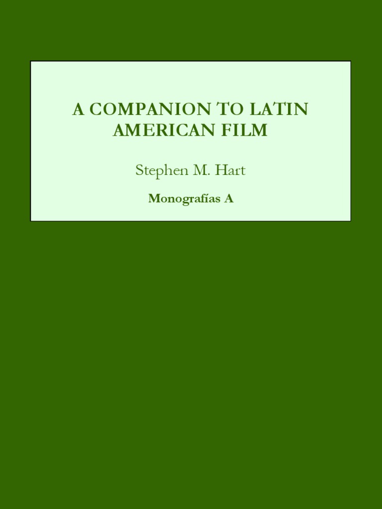 A Companion To Latin American Film PDF Cinema Leisure pic