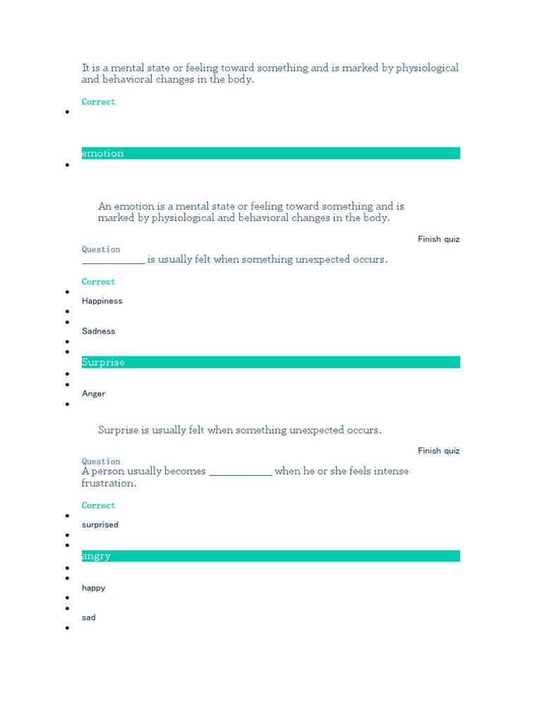 Emotions Pdf Anger Emotions