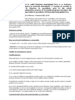 Vă Facem Cunoscut Că La Sediul Primăriei Municipiului Deva Se Va Desfăşura Concursul Pentru Ocuparea Pe Perioadă Determinată A 3 Posturi de Execuție În Regim Contractual de Inspector de Specialitate