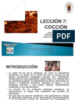 LECCIÓN 7 - PROCESO DE COCCION
