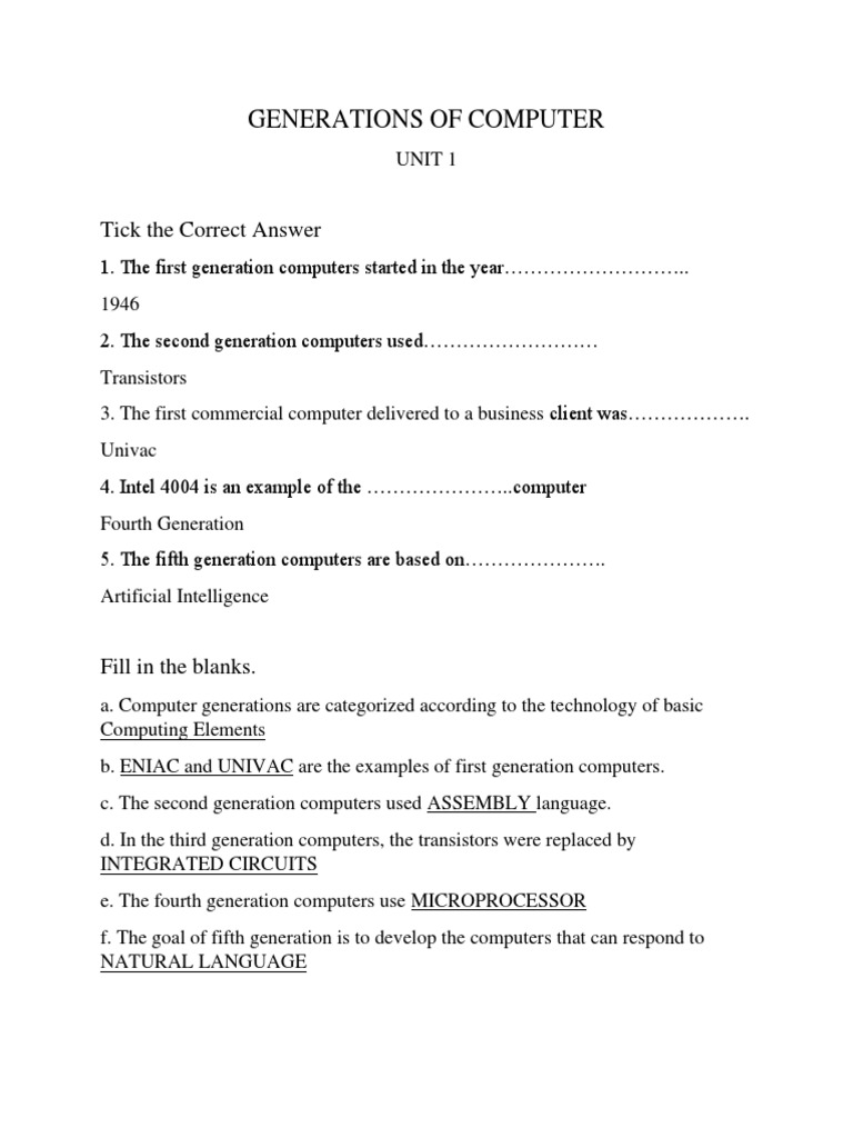 Computer Notes Class 3UNIT 1 - PART 1 | PDF