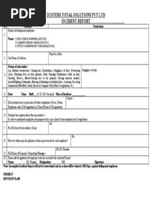 Incident Report