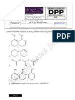 JEE 2021-2023 Organic Chemistry Relative Stability Questions