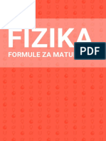 Fizika - Formule Za Maturu