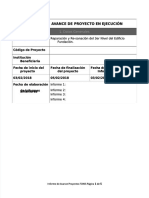 PDF Formato Informe de Avance de Proyecto en Ejecucion DL