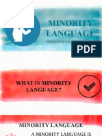 What is a minority language
