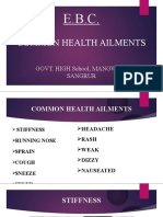 Common Health Ailments: Govt. High School, Mangwal, Sangrur
