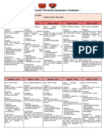 Plano Primeiras Semanas e Unidade 1