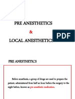 Pre Anesthetics Local Anesthetics