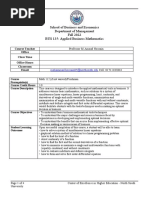 BUS135 Course Outline