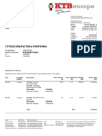 KTB cotización para Cia. Siderurgica