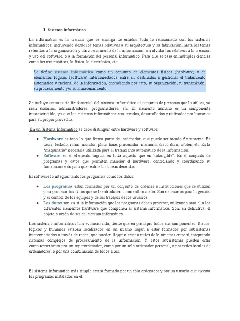Tema 1 | PDF | Microprocesador | Hardware de la computadora