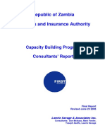 Zambia - Strenghtening Insurance and Pensions Supervision - Projectlessons-Zambia Report Final Rev Jun 23 06