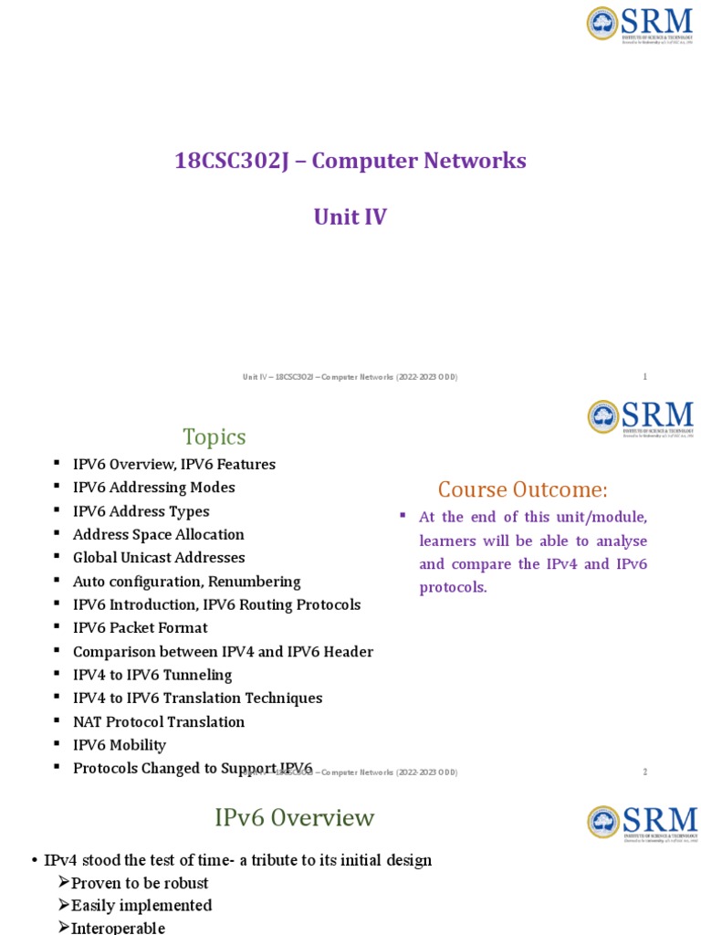 Computer Networking | PDF | I Pv6 | Ip Address