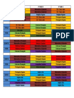 Horario 3º e 4º Fase Noite