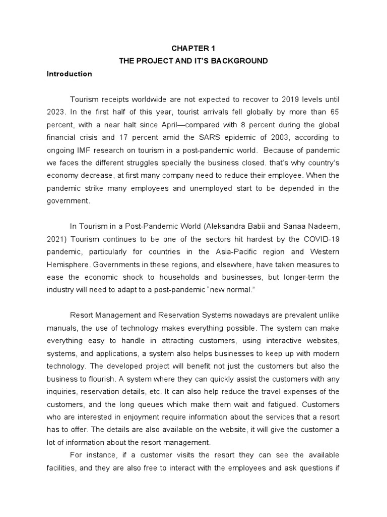Resort Management and Reservation System | PDF | Agile Software ...