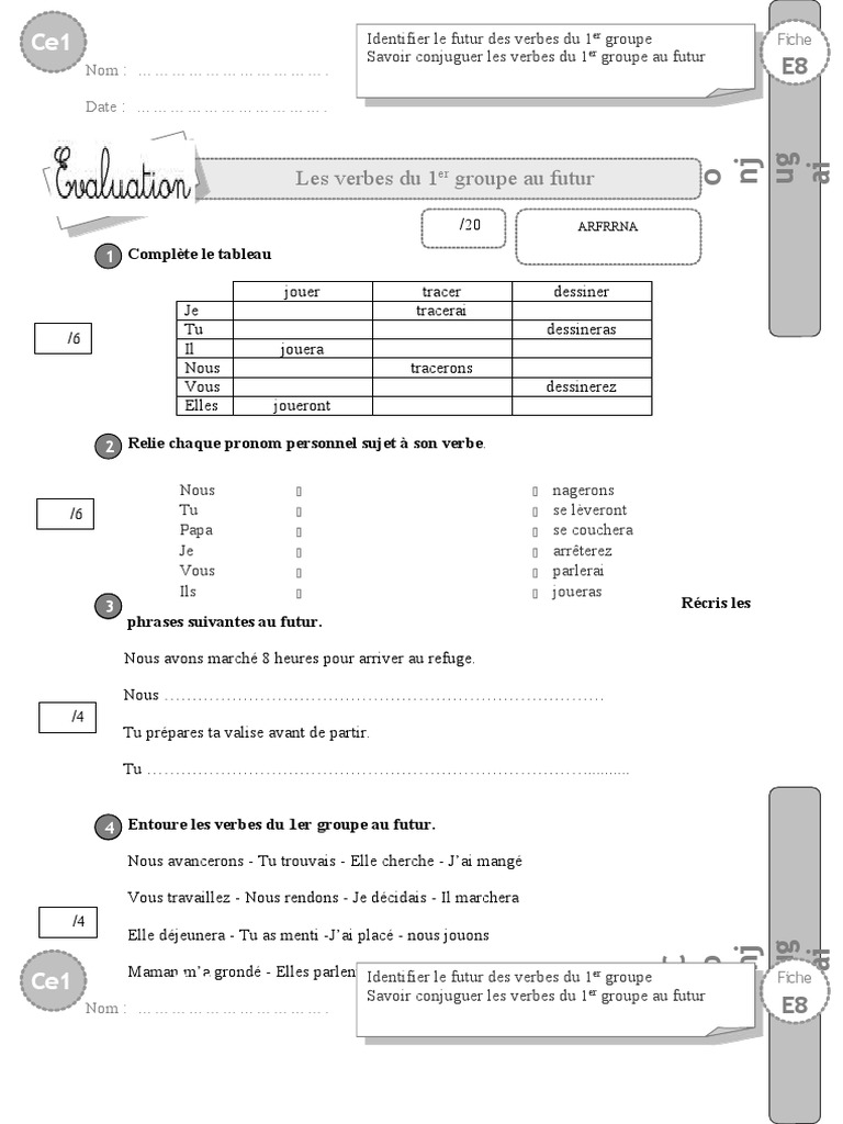 exercices-futur-des-verbes-1er-groupe-ce1-pdf-verbe-sujet-grammaire