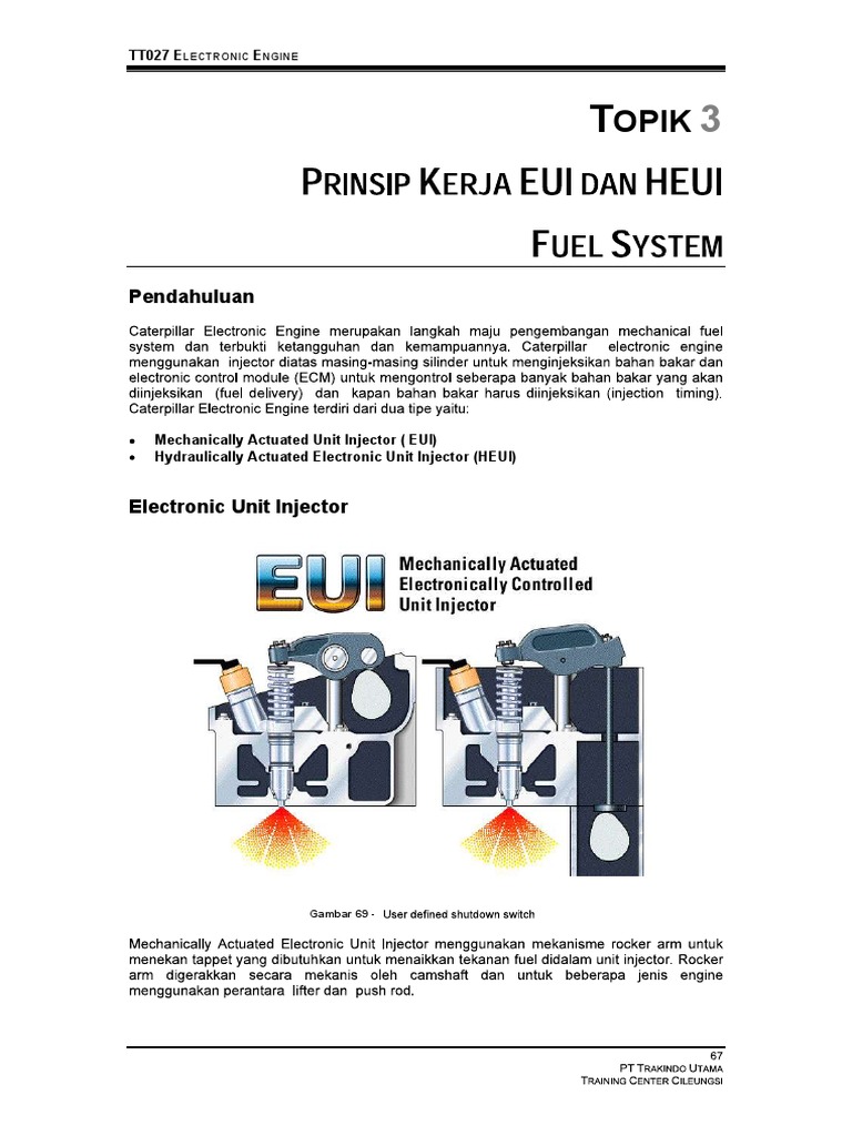 Topik 3 Prinsip Kerja EUI Dan HEUI Fuel System Download Free PDF Fuel Injection Energy