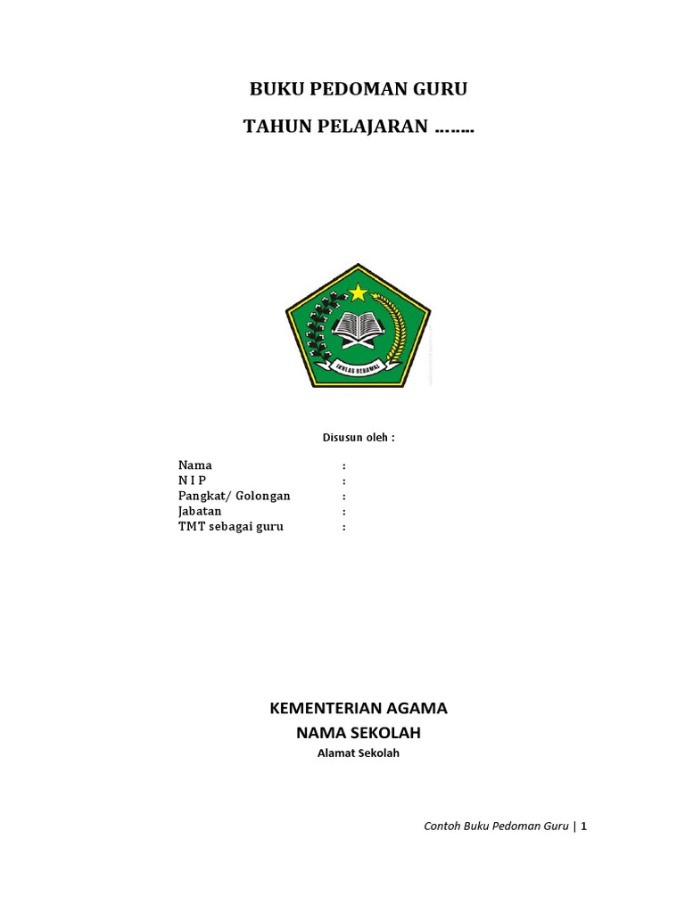 Contoh Buku Pedoman Guru Pdf