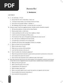 The Grammarite - 8 - Answer Key