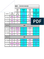 Grade 5 B REVISED TIMETABLE MARCH 22