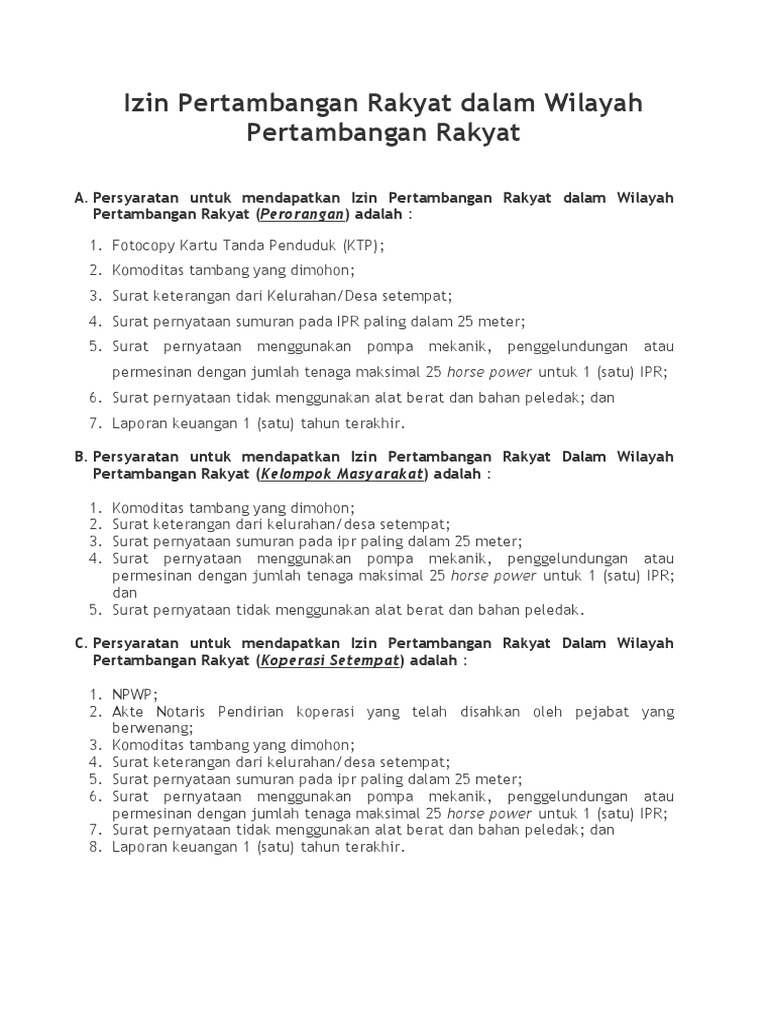 Proses pemberian izin tambang yang tidak transparan