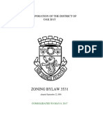 Consolidated Zoning Bylaw As of May 8 2017 Oak Bay