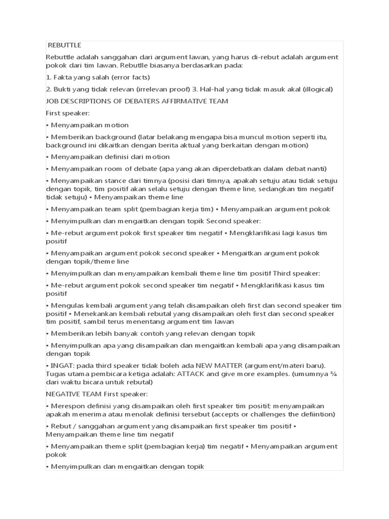 Debat Bahasa Inggris Pdf