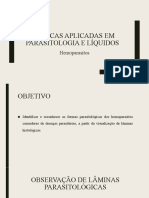 Identificação de hemoparasitas em lâminas parasitológicas