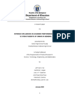 Sample Front Page of Research Paper