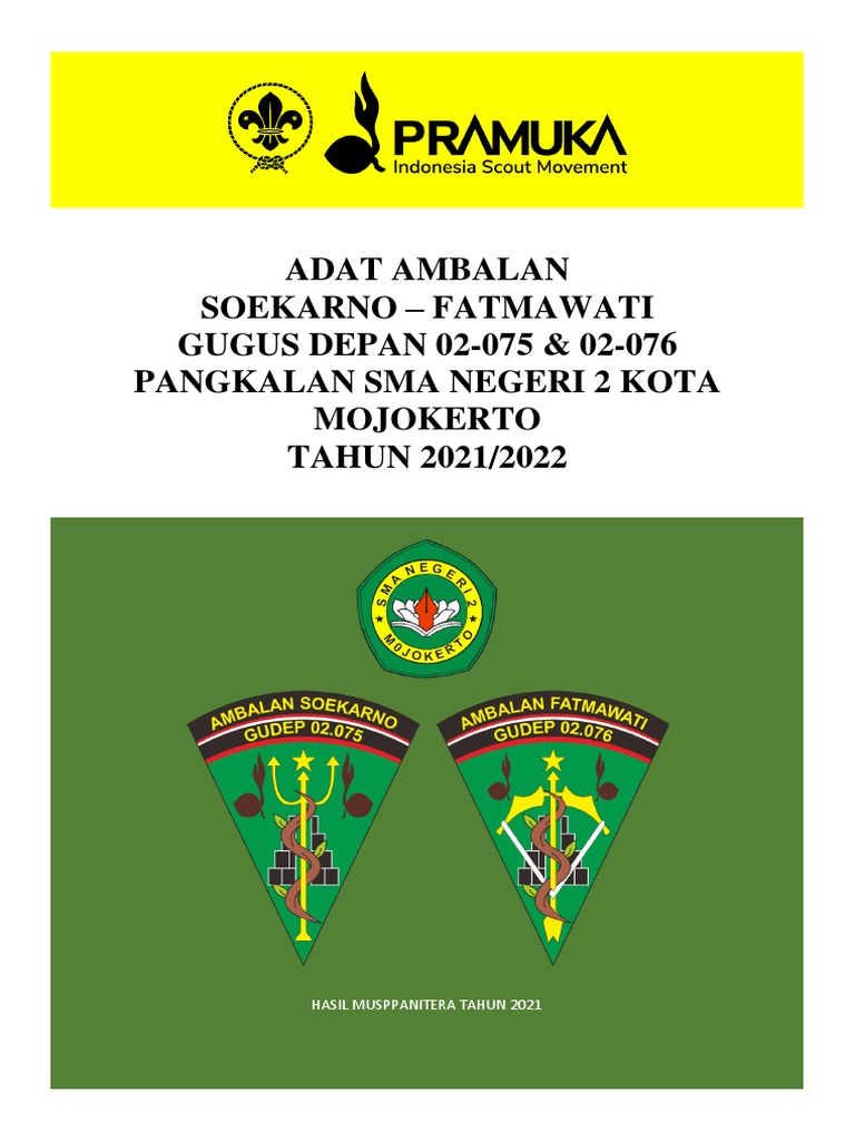 Adat Ambalan 2020 2021 Fix Muspan 2021 | PDF