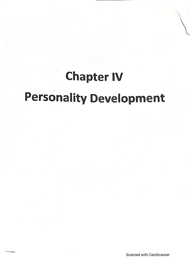 Module 3 - Personality Development | PDF