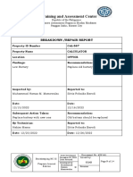 8 - Breakdown Repair Report