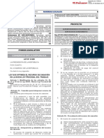 Ley Que Optimiza El Recurso de Casación en La Nueva Ley Procesal Del Trabajo