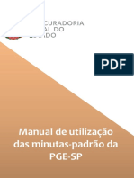 Guia rápido para utilização das minutas-padrão da PGE-SP