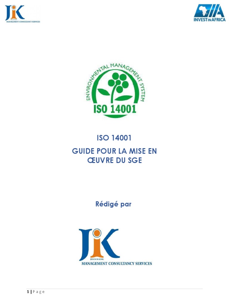 Guide de mise en œuvre ISO 14001 | PDF | Environnement naturel ...