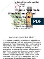 Study of Citronella Oil and Kadlum As Soap Research