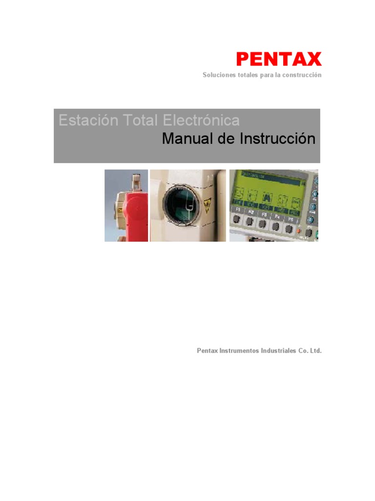 Manual Pentax R300X - Estación | PDF | Batería (electricidad) | Telescopio