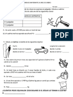 Examen de Mat Mes de Enero