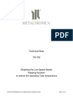 TN102-U00 Disabling The Low Speed Starter Keeping Function - r00