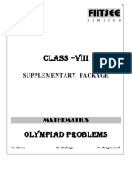Mathematics Olympiad Problems With Solution - Class 8