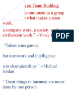 Quotes On Team Building