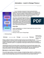 Theory Applied To Informatics - Lewin's Change Theory CJNI Journal