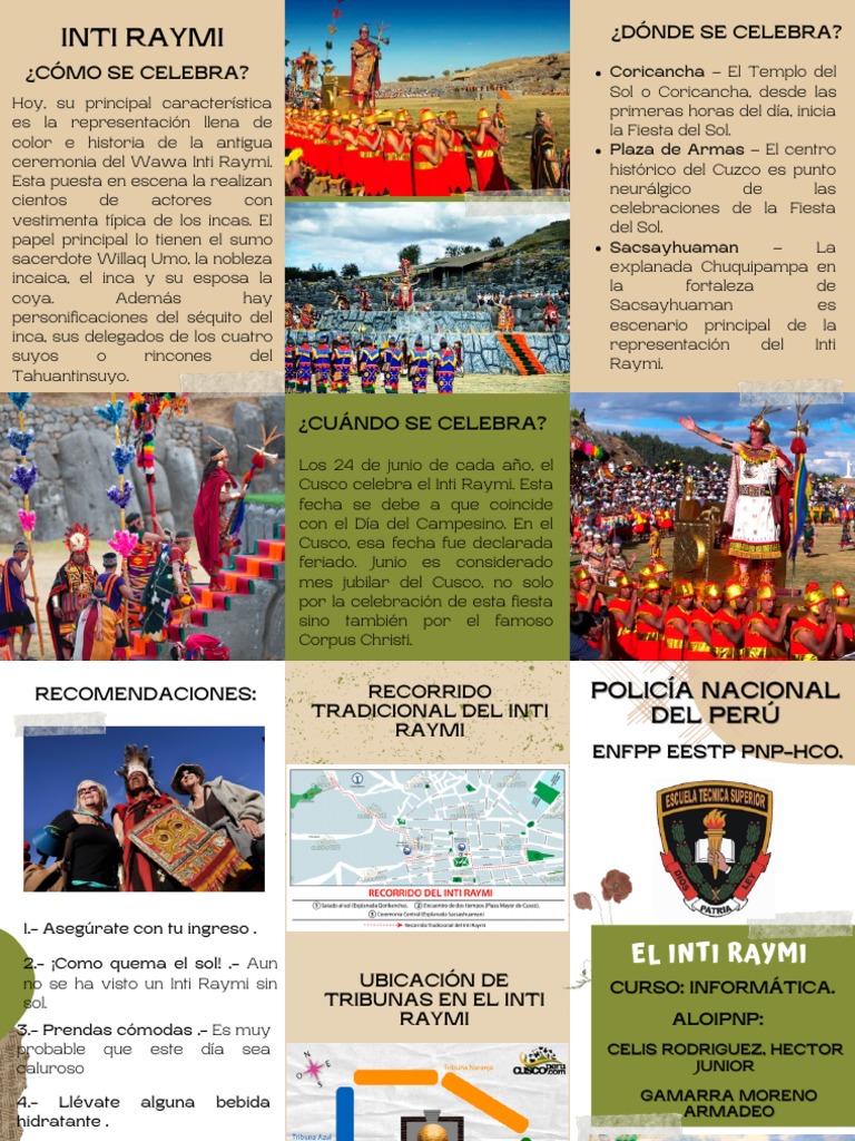 Triptico de La Fiesta Del Sol | PDF | Andes | Perú