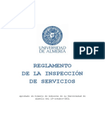 Reglamento de La Inspeccion de Servicios