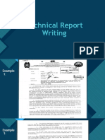 Technical Report Writing