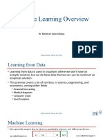 Lecture - 1 - ML - Overview